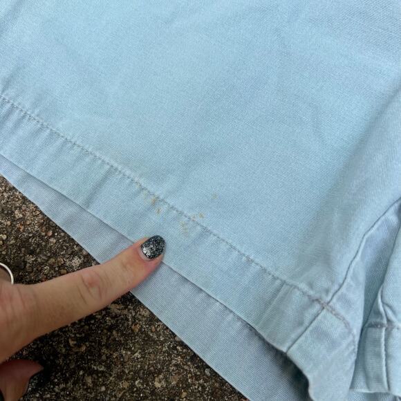 The North Face pale blue cotton cargo pocket casual shorts Size 10 - Picture 3 of 7